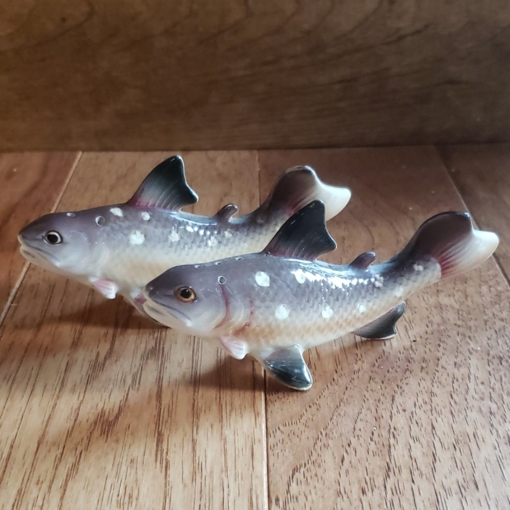 Trout Fish Salt &Pepper Shakers
